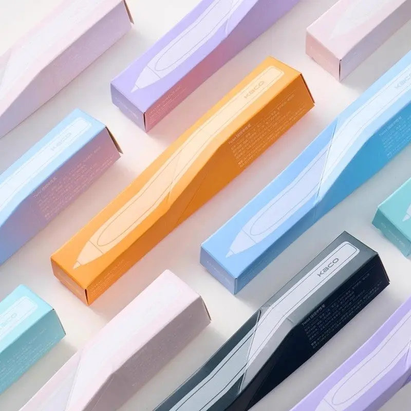 

KACO TWIST Fidget Decompression Gel Pen Quick Drying 0.5 Black Ink Twisted Out Made Silicone Material Fun Student Stationey