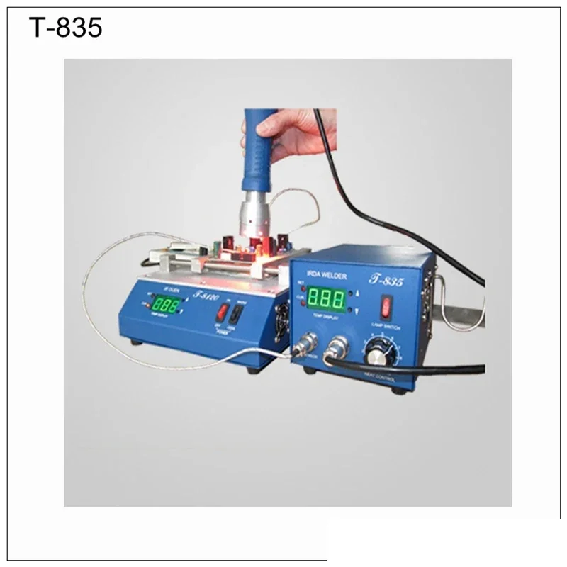 

Паяльный аппарат PUHUI T-835 BGA IRDA Паяльная станция для распайки Сварочная паяльная станция Железная тепловая пушка Сварочная станция