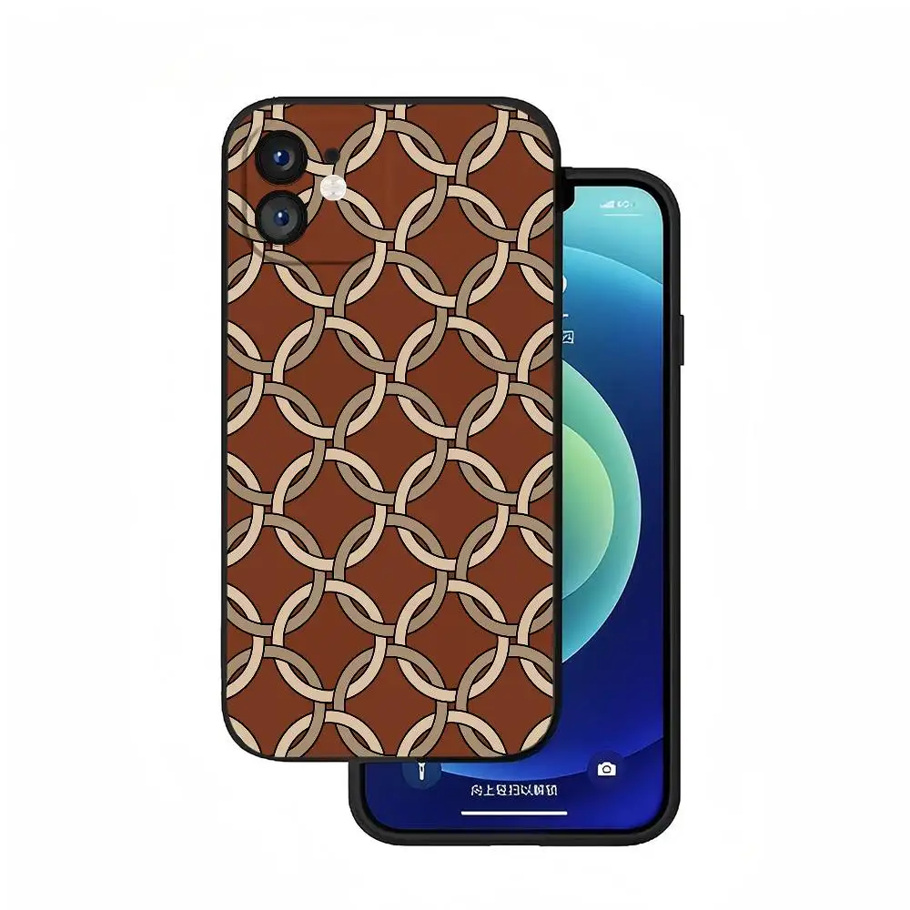 الفينيل سجلات نادي التنس البوهيمي الهندسة الحنين المشاعر جراب هاتف سيليكون لينة آيفون 16 15 14 13 12 11 زائد برو ماكس زائد