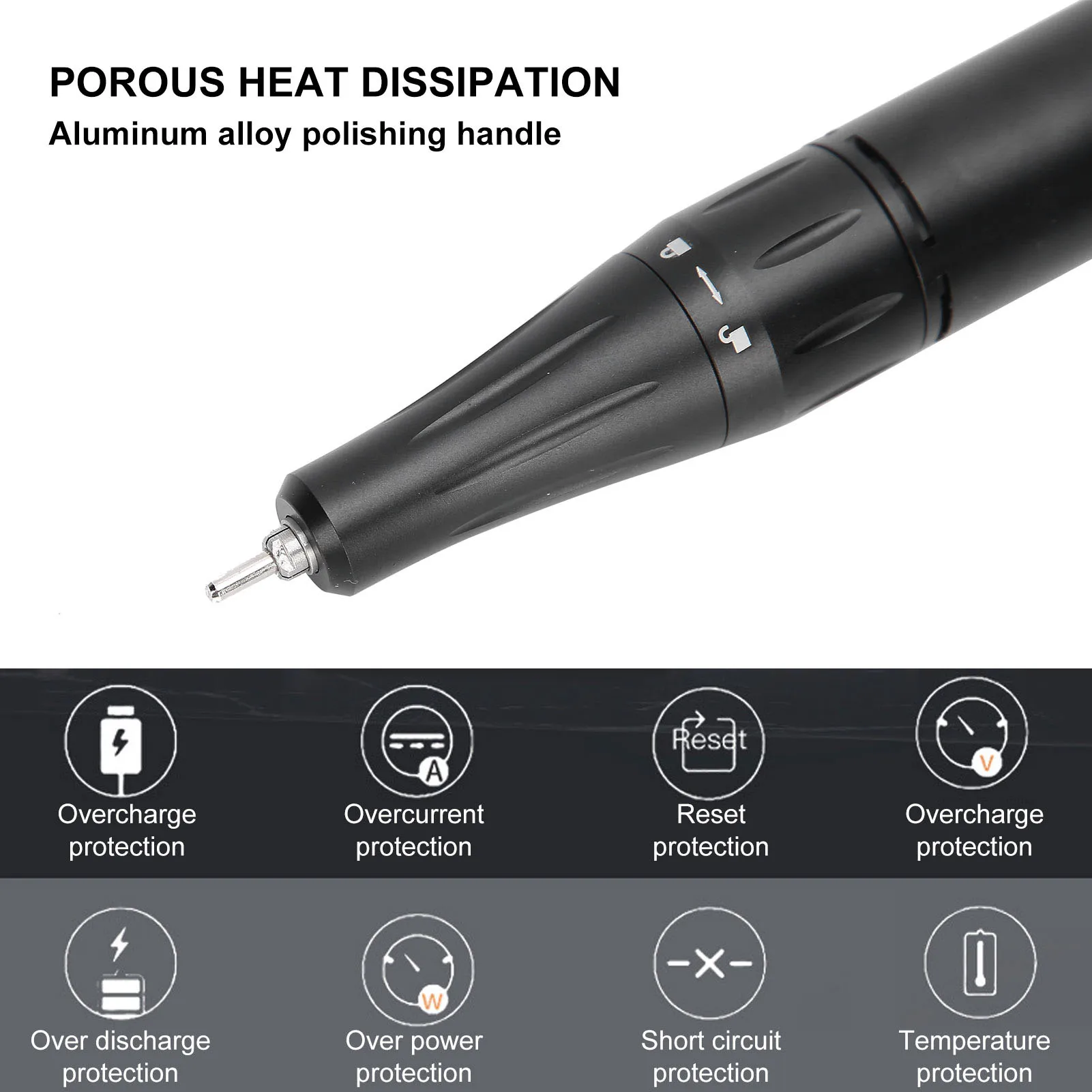 35000 دورة في الدقيقة قابلة للشحن الكهربائية مسمار الحفر القلم آلة المحمولة مسمار طحن الملمع الكهربائية مسمار تلميع القلم طلاء الأظافر