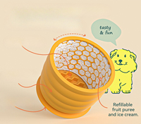 Popular Pet Slow Licking Bowl Silicone Anti Choking Dog Slow Eating Bowl with Suction Cup Easy To Clean