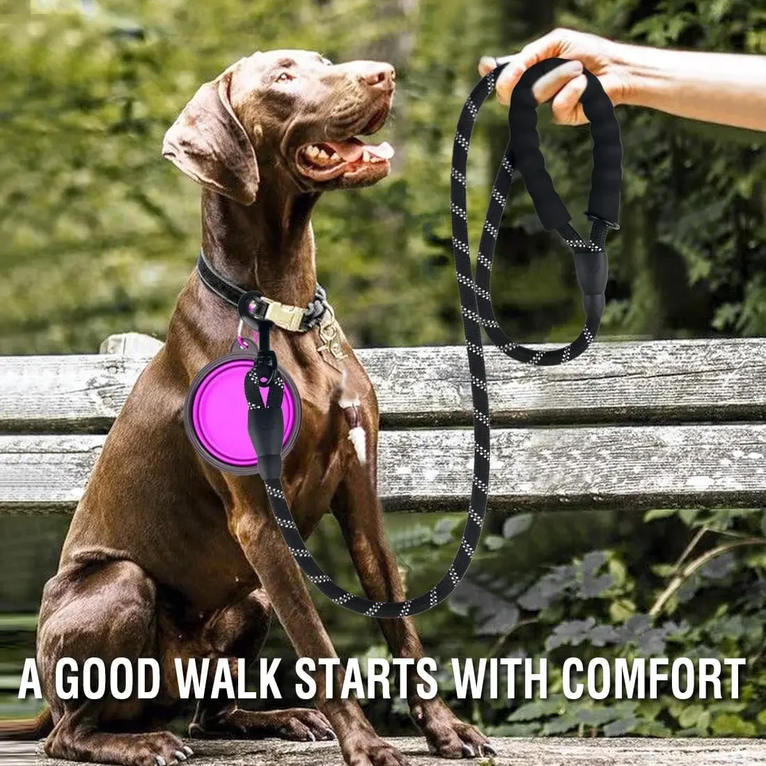 Strong Dog Leash Pet Leashes Reflective Leash For Big Small Medium Dog Leash Drag Pull Tow Golden Retriever_voghion.com