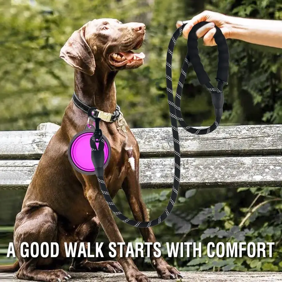 Strong Dog Leash Pet Leashes Reflective Leash For Big Small Medium Dog Leash Drag Pull Tow Golden Retriever - 5