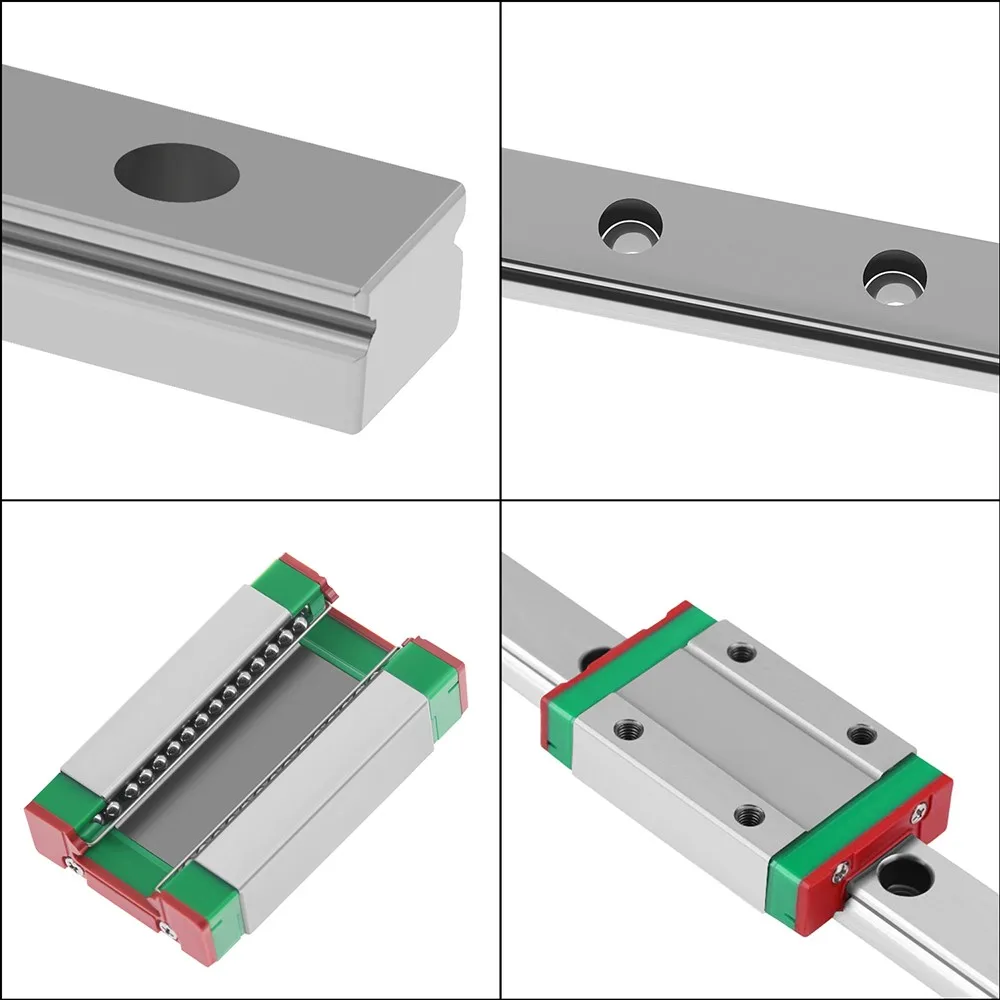 15MM MGN15 L from100mm to 1000mm 1PC Linear Rail+1PC MGN15H or MGN15C Block Linear Guide Rail Slide Carriage 3D Printer part CNC
