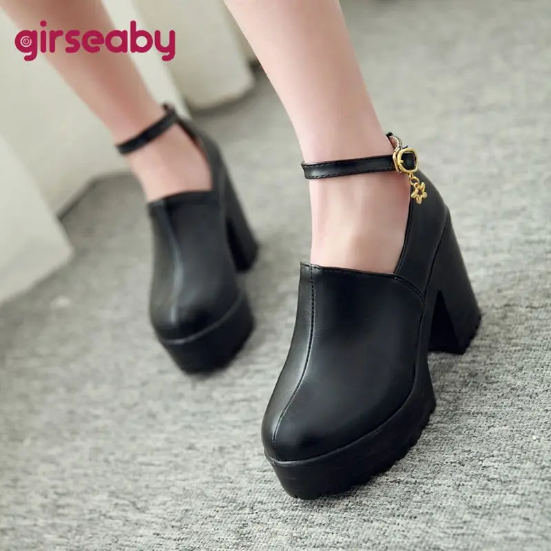 Girseaby  Womens Shoes Ankle Length Boot Curved Toe 11cm High Rise Lift 3.5cm Thick Sole Side Zip Large Range 41 42 43 Short