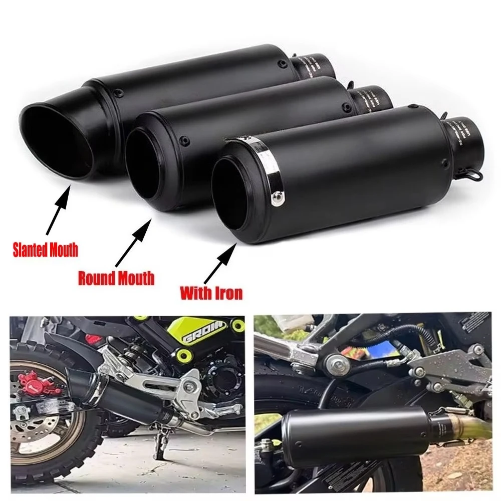 51MM/60MM Modified Motorcycle Exhaust Pipe for Yamaha R1 R2 MT07 Kawasaki  Z800 Z900 Ninja 400 Escape SC Project Moto - view 6