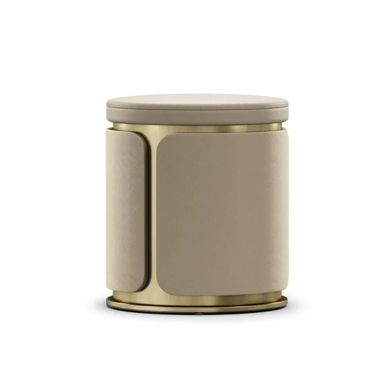 

Leather guest stool modern minimalist design makeup stool