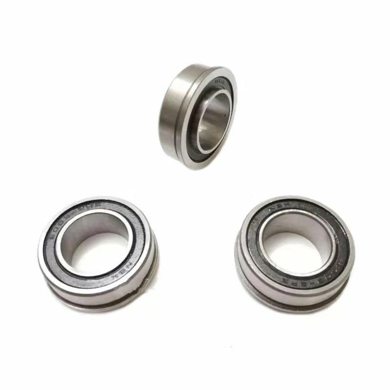 (.) F6003-20-2RS 20x35x11 Flange Deep Groove Trolley Ball Bearing Sealed Wheelbarrow