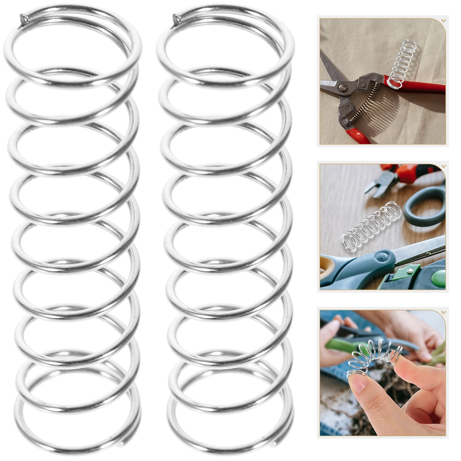 3 Pcs Accessories Spring Pruners 201 Stainless Steel Gardening Tools Parts