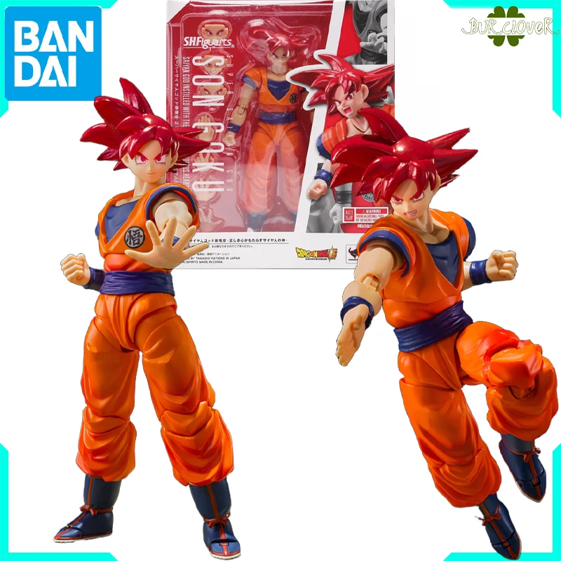 

Bandai GENUINE ORIGINL SHF Dragon Ball Series Super Saiyan God Goku - The God of Saiyans Brought by the Right Heart