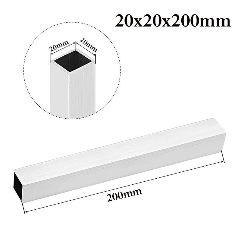 10x10mm 20x20mm 30x40mm Rectangular aluminum tube profile  Aluminum alloy square pipe Complete specifications Widely useds