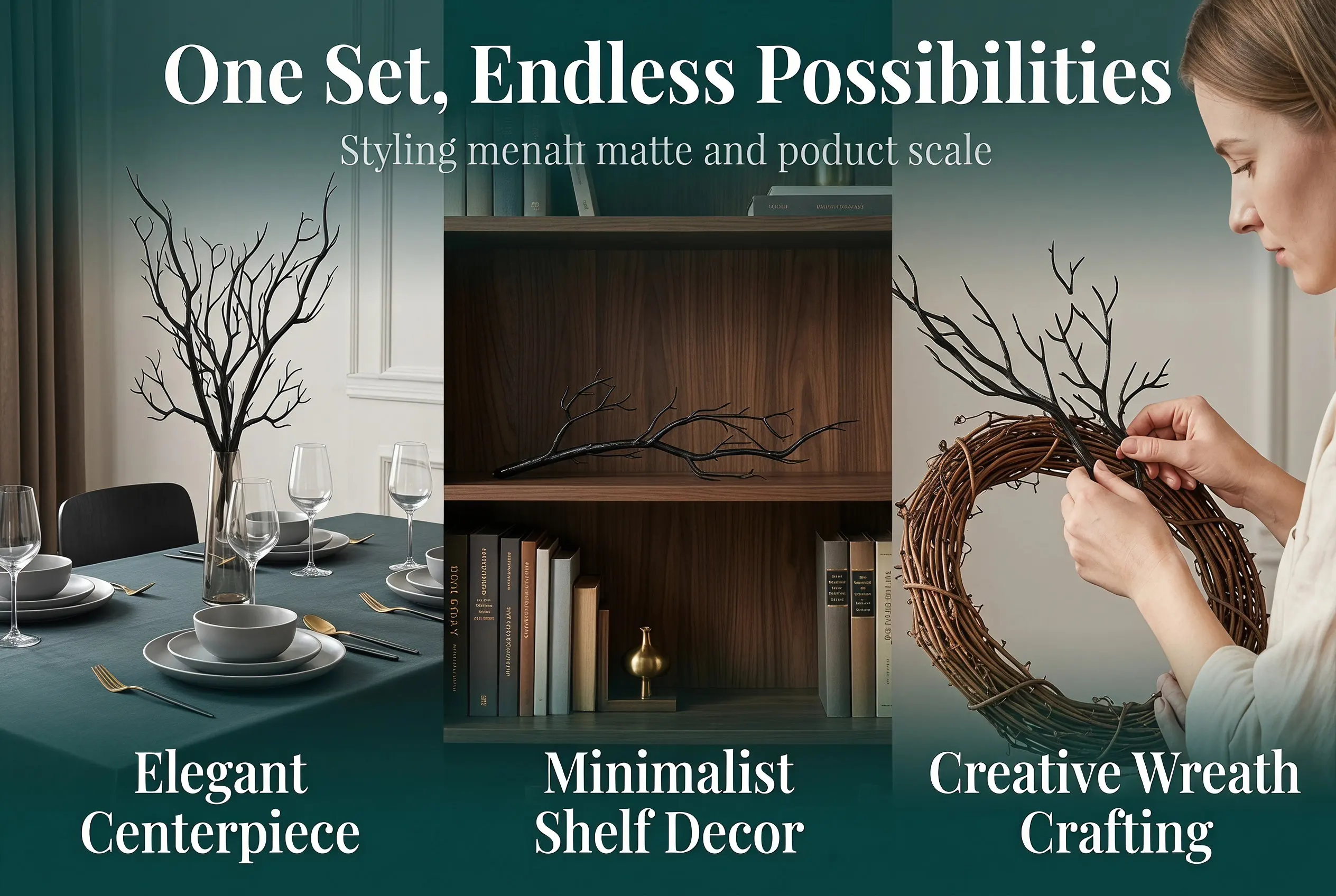 Home Office Simulator - 6Pcs Dried Tree Branches Artificial Simulation