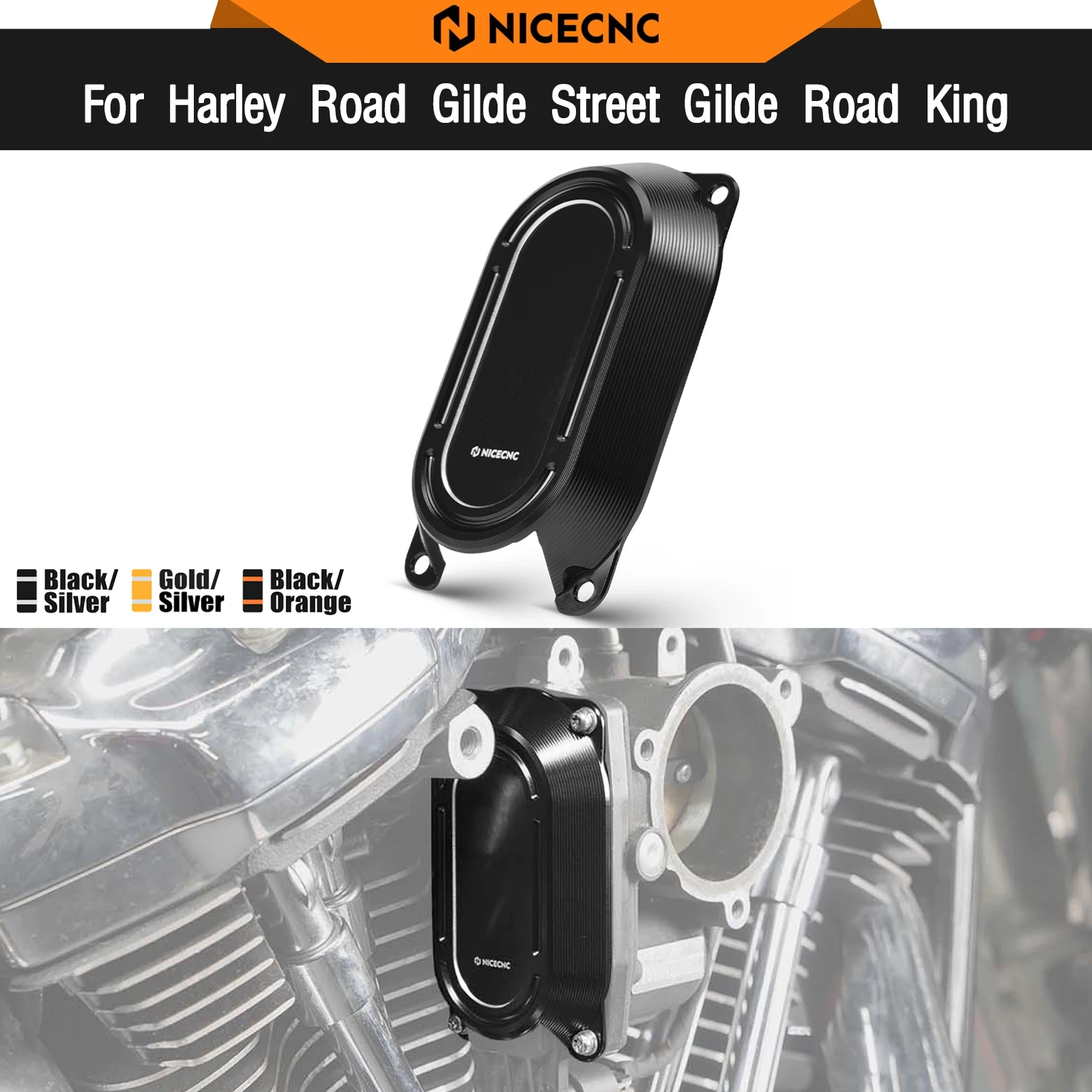 

Для Harley Street Glide FLHX 2017-2024 крышка дроссельной заслонки Road King FLHRXS FLHR Road Glide Ultra FLTRU Electra Glide Tri Glide