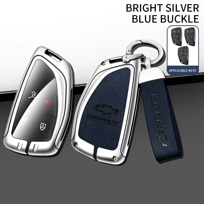 Zinc Alloy Leather Car Key Case for Chevrolet Tahoe Suburban for GMC Yukon for Buick ENVISION S Plus Avenir 2020 2021 2022 2023 - Image 6