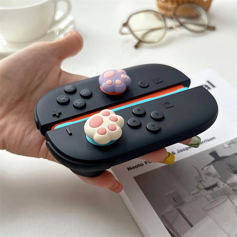 

INS Pop Cute devil's-claw Gaming keycap For Nintendo Switch 2 Game console joystick Cap silicone Game console accessories kids