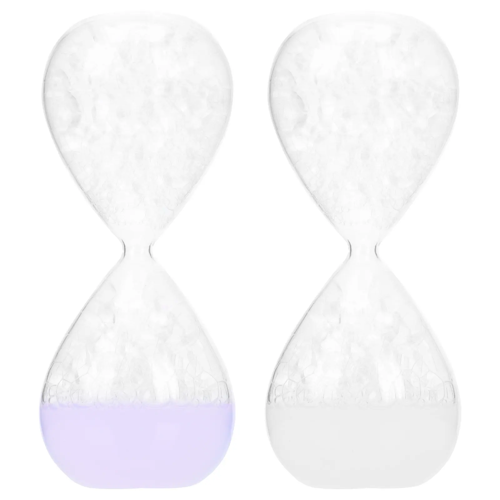 2Pcs Bubble Hourglass Desktop Decor Unique Colorful Sounding Timer Ornament for Home Office Table Timer Adornment Elegant
