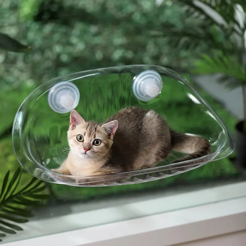 

Cat Litter for All Seasons Cat Climbing Frame Cat Window Suction Cup Hanging Bed Swing Balcony Bed Glass Sleeping Cat Hammock