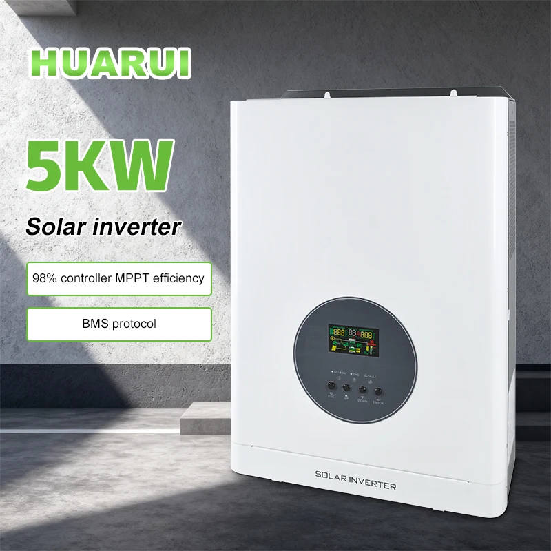 5000W MPPT Hybrid Solar Inverter 48V 150V Single Phase with Pure Sine Wave 50/60Hz for Home Energy Storage System Pro Unit