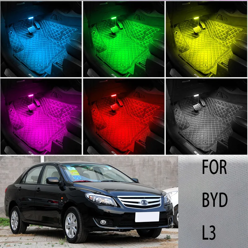 

FOR Byd-l3 LED Car Interior Ambient Foot Light Atmosphere Decorative Lamps Party decoration lights Neon strips