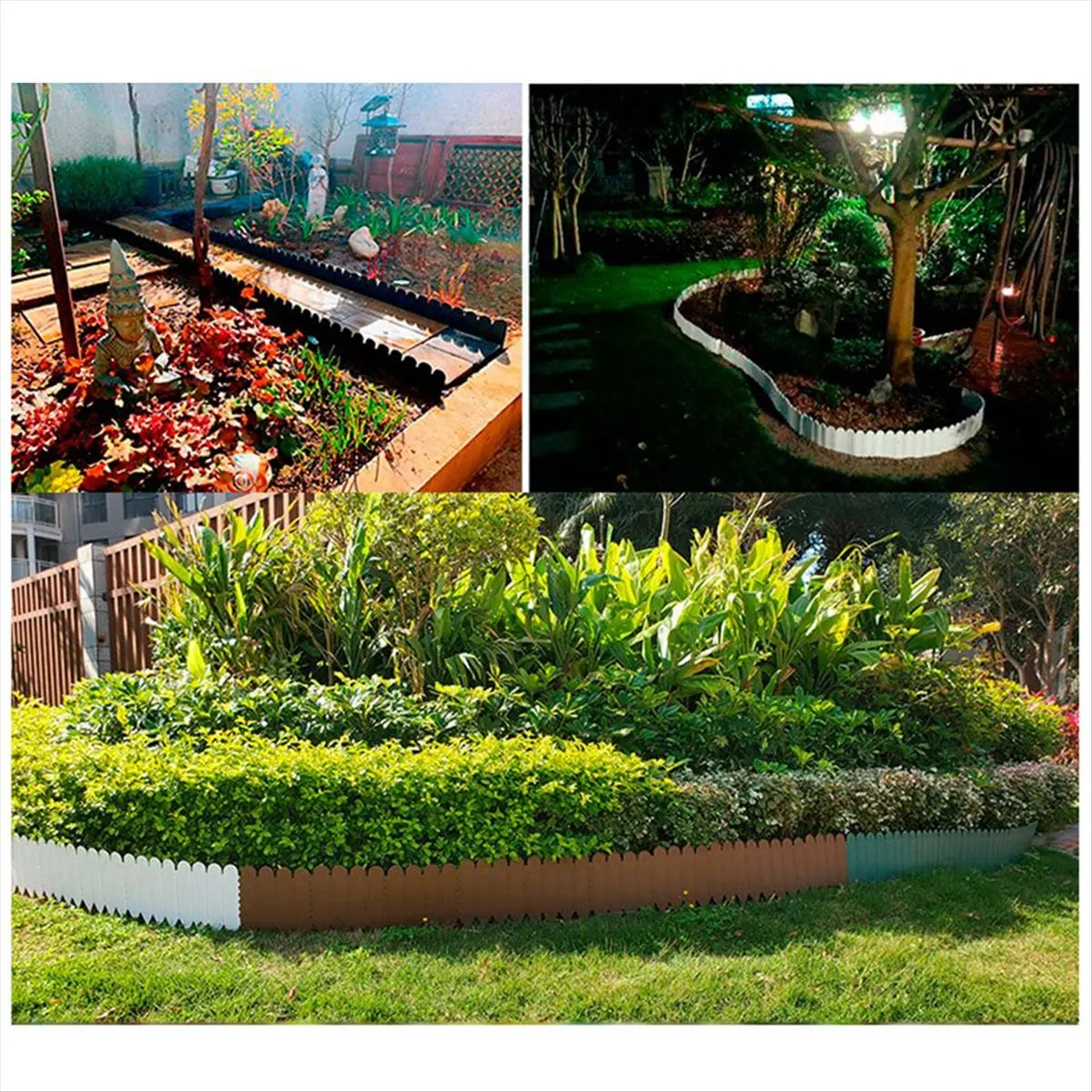 【ABFS】Garden Fences Garden Scenery Decorative Outdoor Fences Portable Fences Garden Edging Patio Partition Fences Black