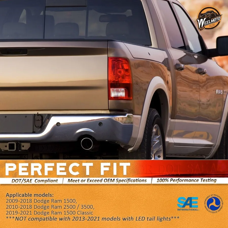 مصباح خلفي متوافق مع 20092018 دودج رام 1500 و 20192021 رام 1500 كلاسيك 20102018 رام 2500 3500 LED ضوء الفرامل لام #2