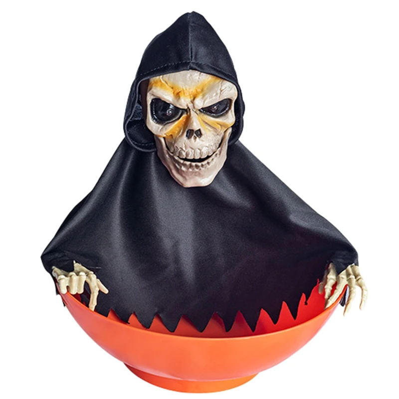 Halloween Candy Bowl Candy Dish With Motion Halloween Candy Bowl Ghost Fruit Bowls With Light Up Eyes And Creepy Sound