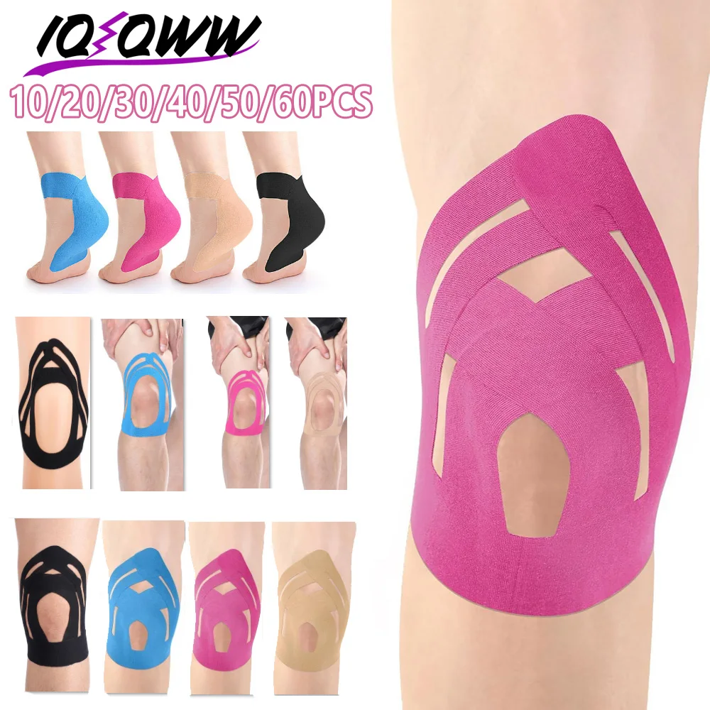 10-60PCS Shoulder Knee Tape, Breathable Elastic Support for Shoulder, Versatile ReliefTape Ideal for Runners Sports Men Women
