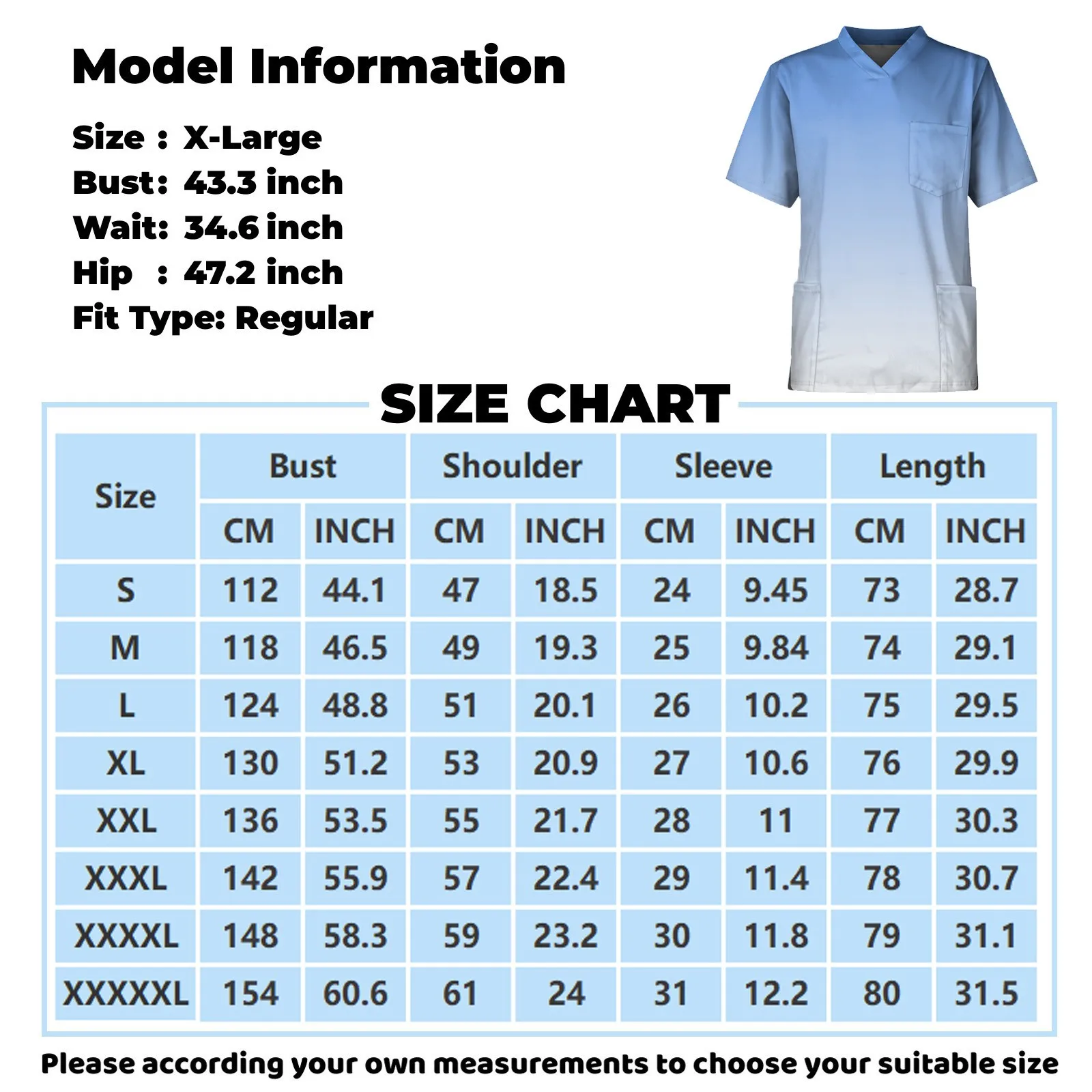 Uniforme d'infirmière imprimé de carnaval, chemise à manches courtes pour hommes, col en v, uniforme d'infirmière à manches courtes, veste de soignant de poche