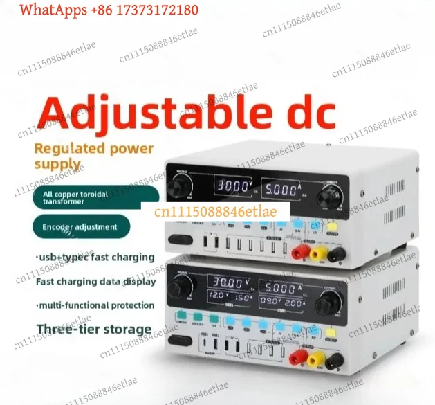 k3 30V 5A DC Regulated Power Supply Adjustable Bench Top for Phone Laptop Repair Lab Testing Fast Charge Precision PSU