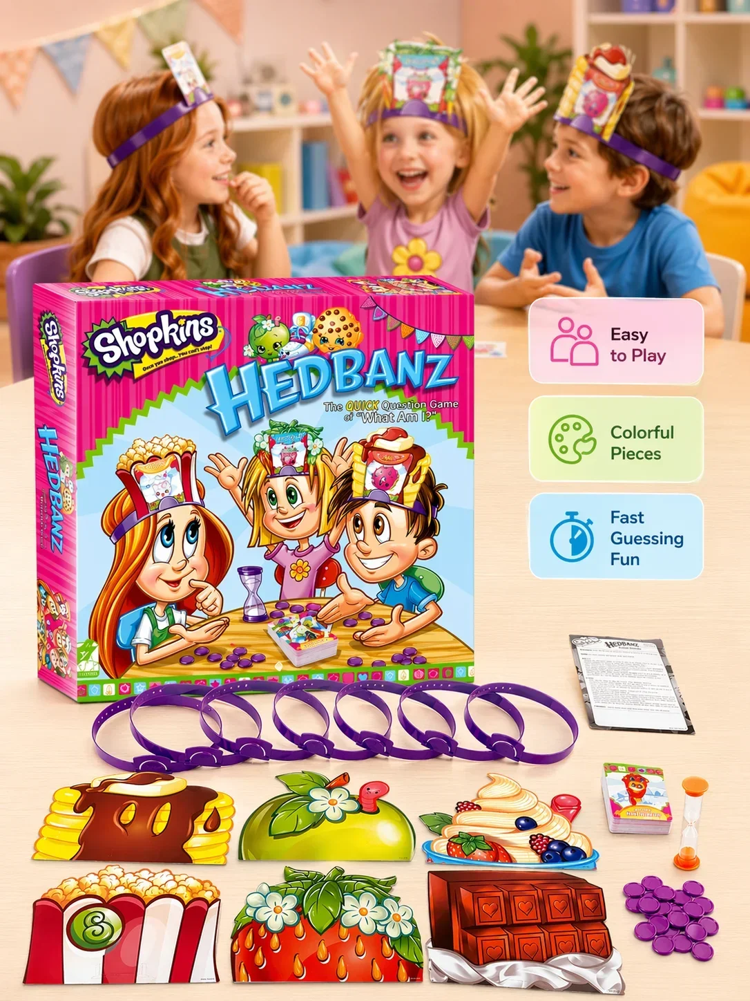 Hedbanz Headband Guessing Party Game, High Premium Quality Casual Interactive Toy For Family Friends Gathering, English Edition - view 5