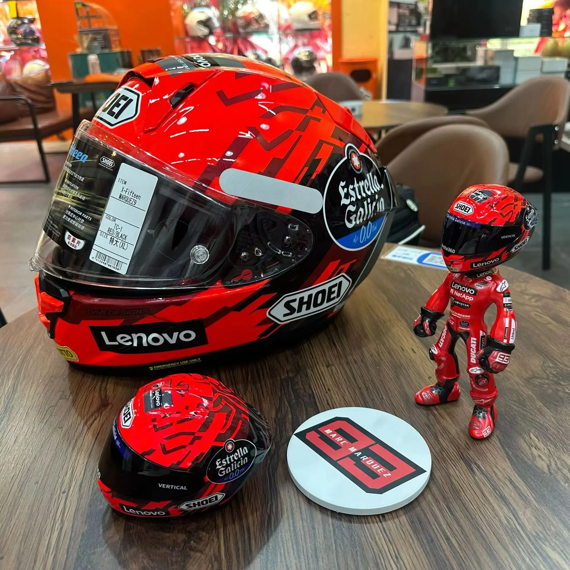 DUCATI #93 Front FairingModels; #93 Rider Figure Models; SHOEI #93 