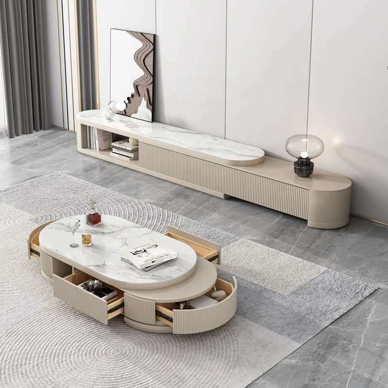 

Factory Hot Sell Modern Smart TV Stand Entertainment Cabinet Wood With Storage Doors For Living Room Tv Cabinets