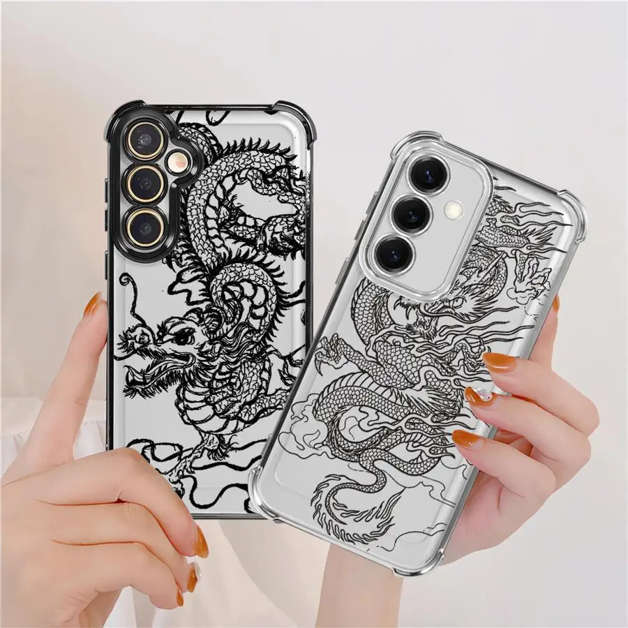 Cool Dragon Phone Cover Case for Samsung Galaxy A52 A17 A15 A26 A16 A35 A36 A25 A24 A33 A21s A13