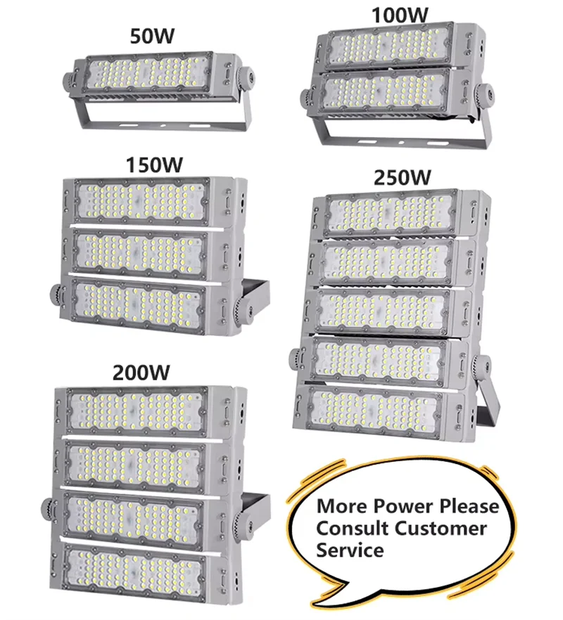 200W 400W 600W 800W LED Flood Light IP67 Waterproof Security Light, Stadium Light Work Light Outdoor Floodlights