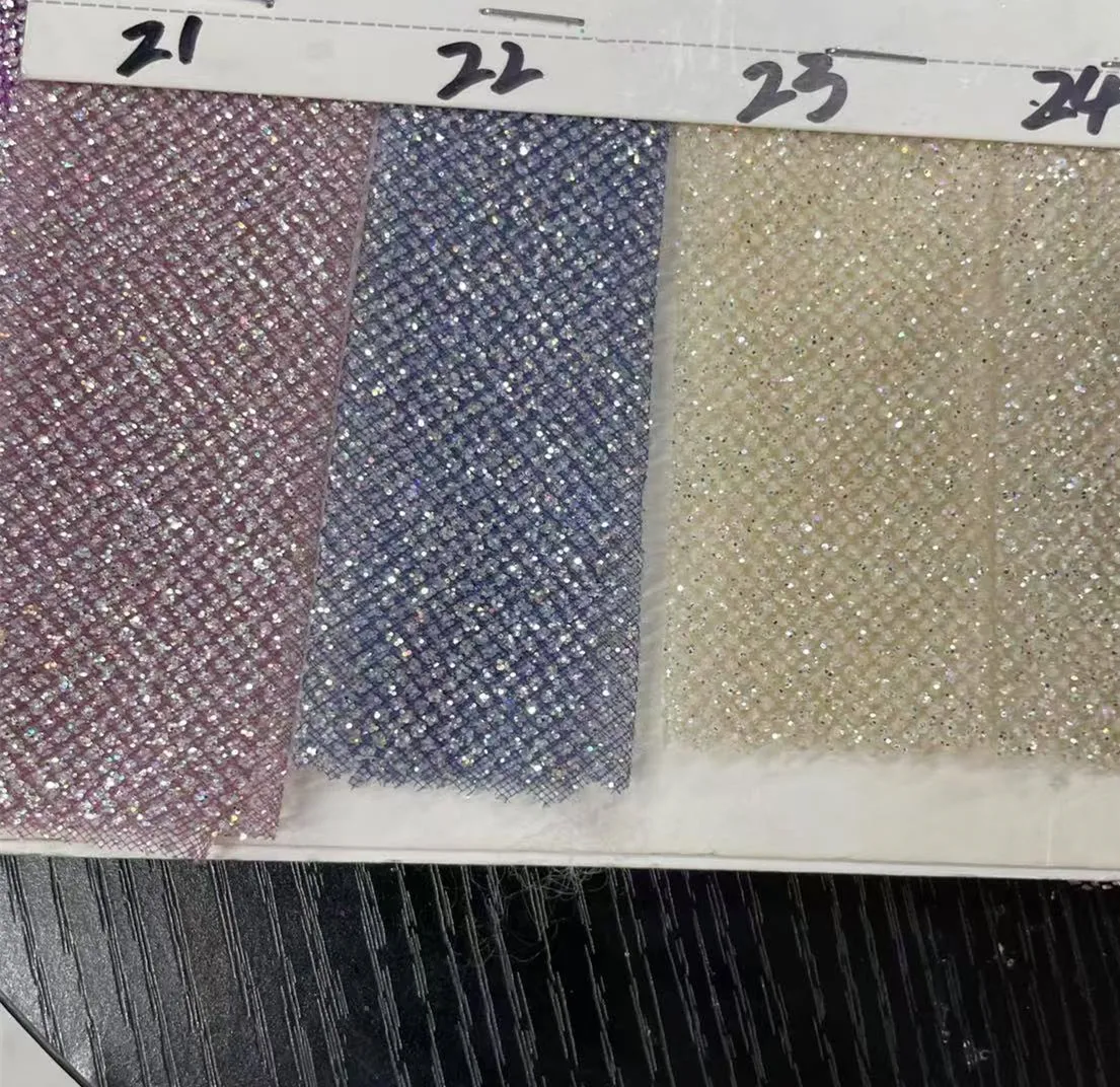 Diamant-Pailletten, Hochglanz, neuer schillernder strahlender Stoff, individuelle Brautkleider, strahlendes Partykleid, hohe Qualität, RS24467 – Detail 7
