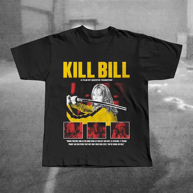 Kill Bill Movie T-Shirt, Quentin Tarantino Cult Film Graphic Tee, Beatrix Kiddo Shirt