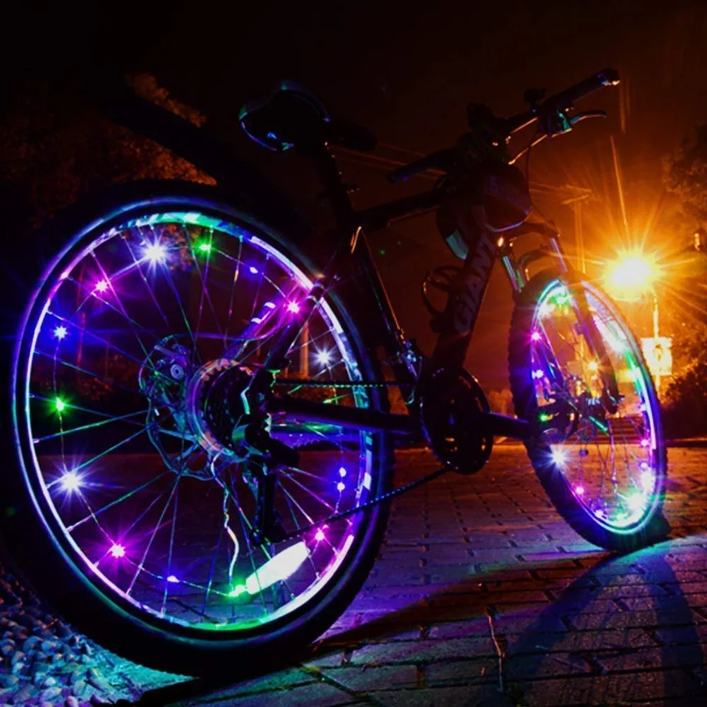 Outdoor Equipment Bike Accessories Mountain Bike Bike Wheel String Bicycle lights Wheel Lamp 20 LED