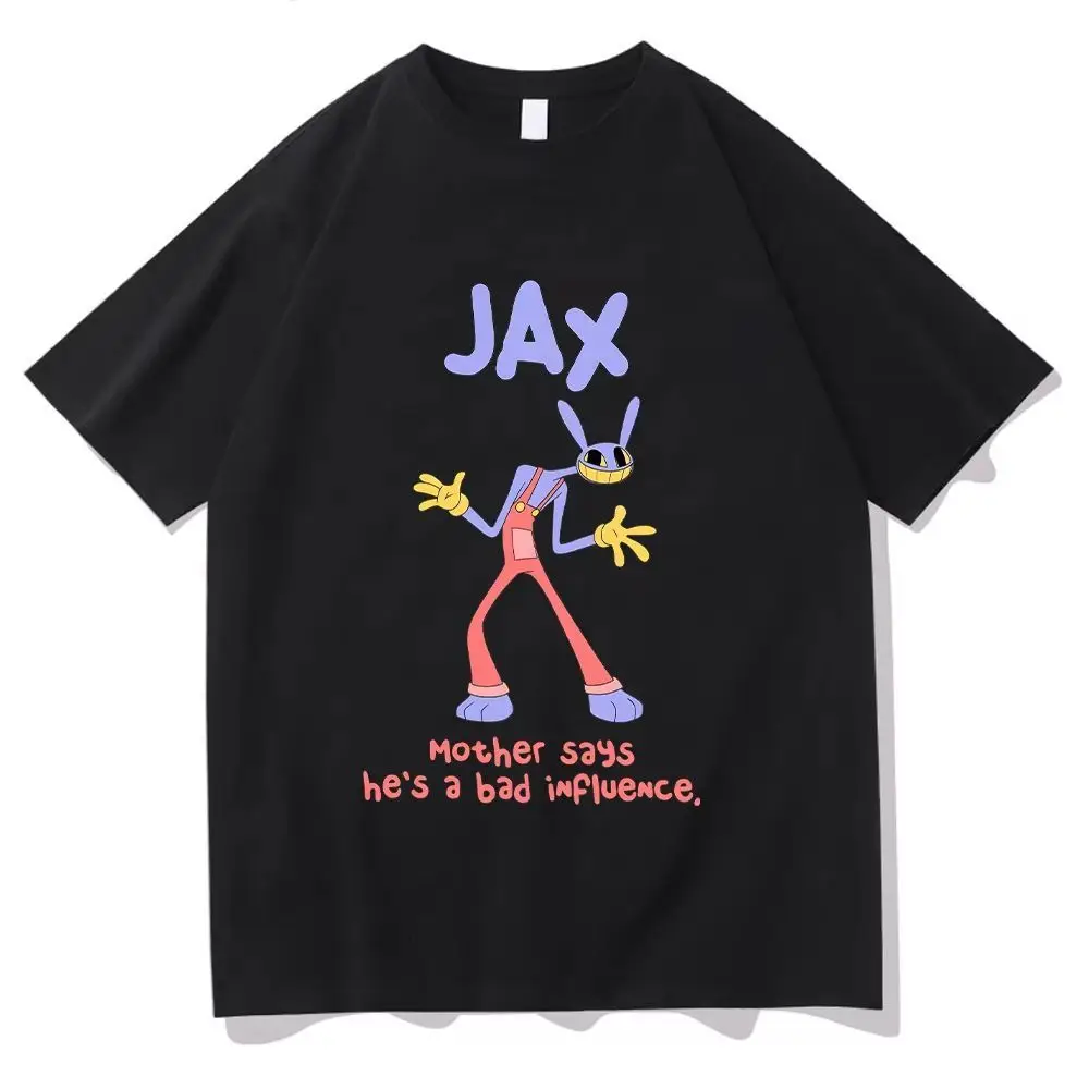 Magical Number Circus JAX Rabbit Cartoon Short-Sleeved Children's Adult Japanese Anime Loose-Fitting Versatile T-Shirt