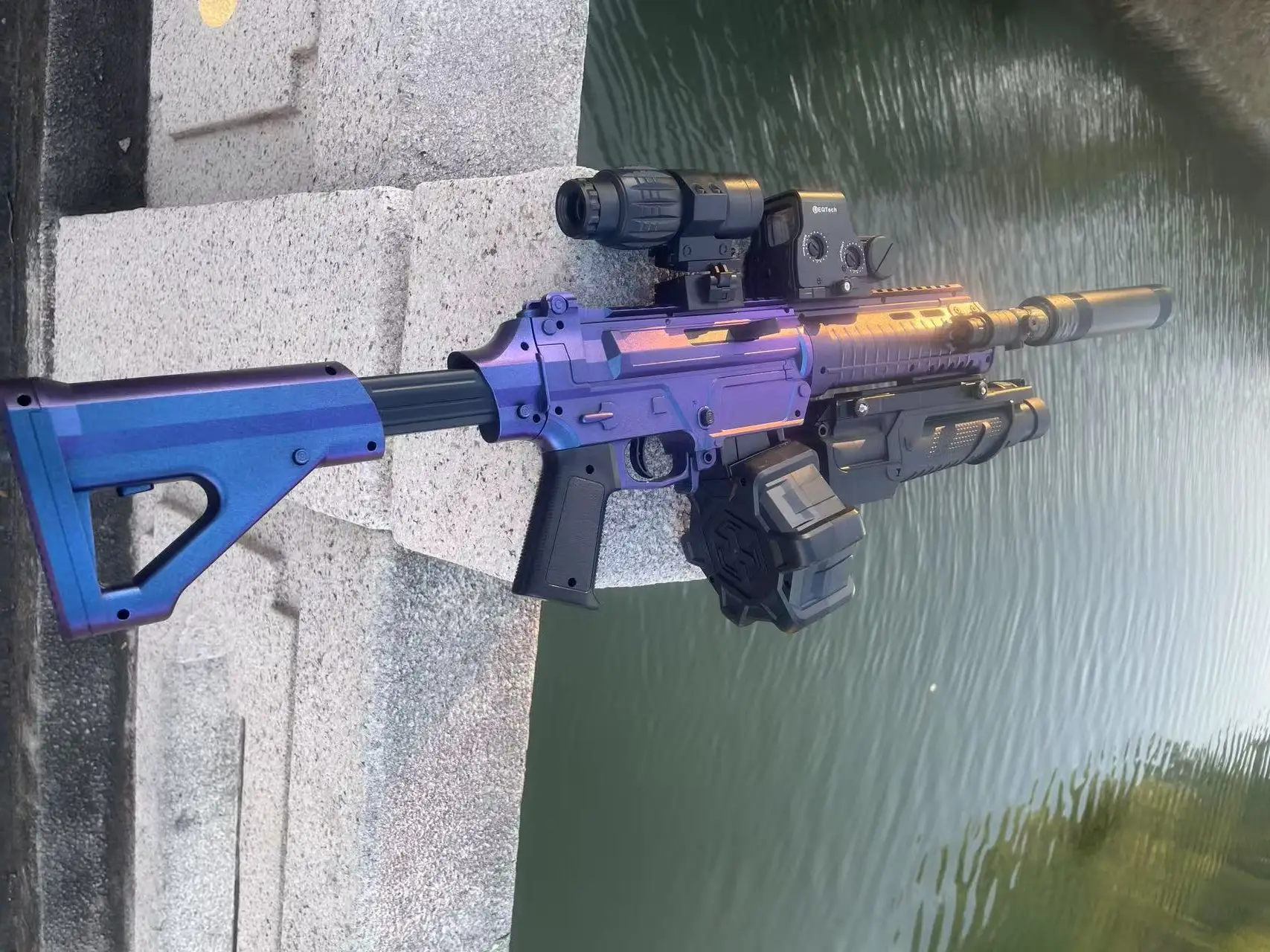 M416 전기 젤 블래스터 EBB 소총, 야외 팀 CS 게임용 젤 볼 블래스터 건, 성인 청소년을 위한 부모-자식 장난감(선물)