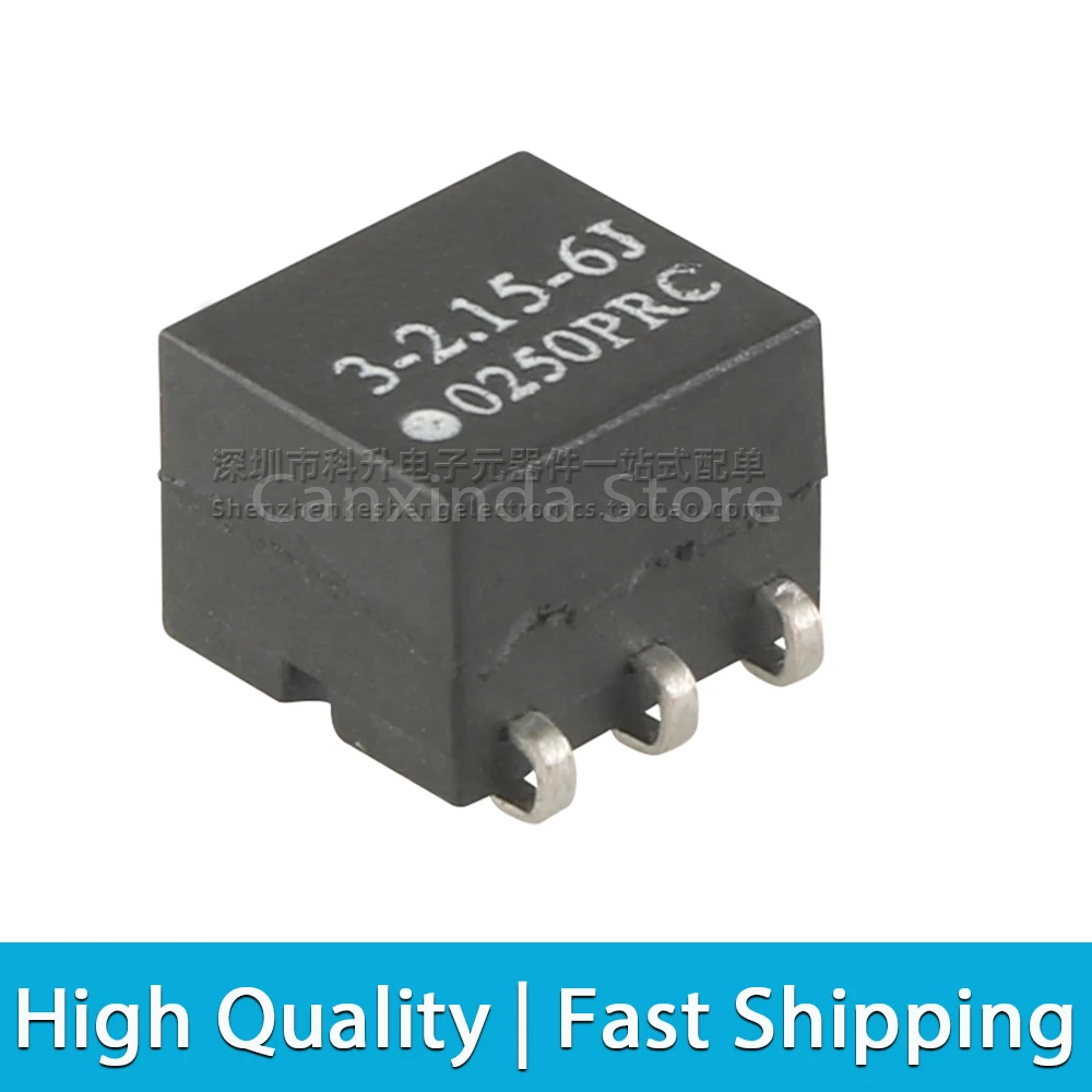 2pcs 3-2.15-6J Wideband Transformer Ratio 1:2.15 Isolated Bandwidth Frequency 0.1mhz - 100Mhz RF Isolation SMT Surface Mount
