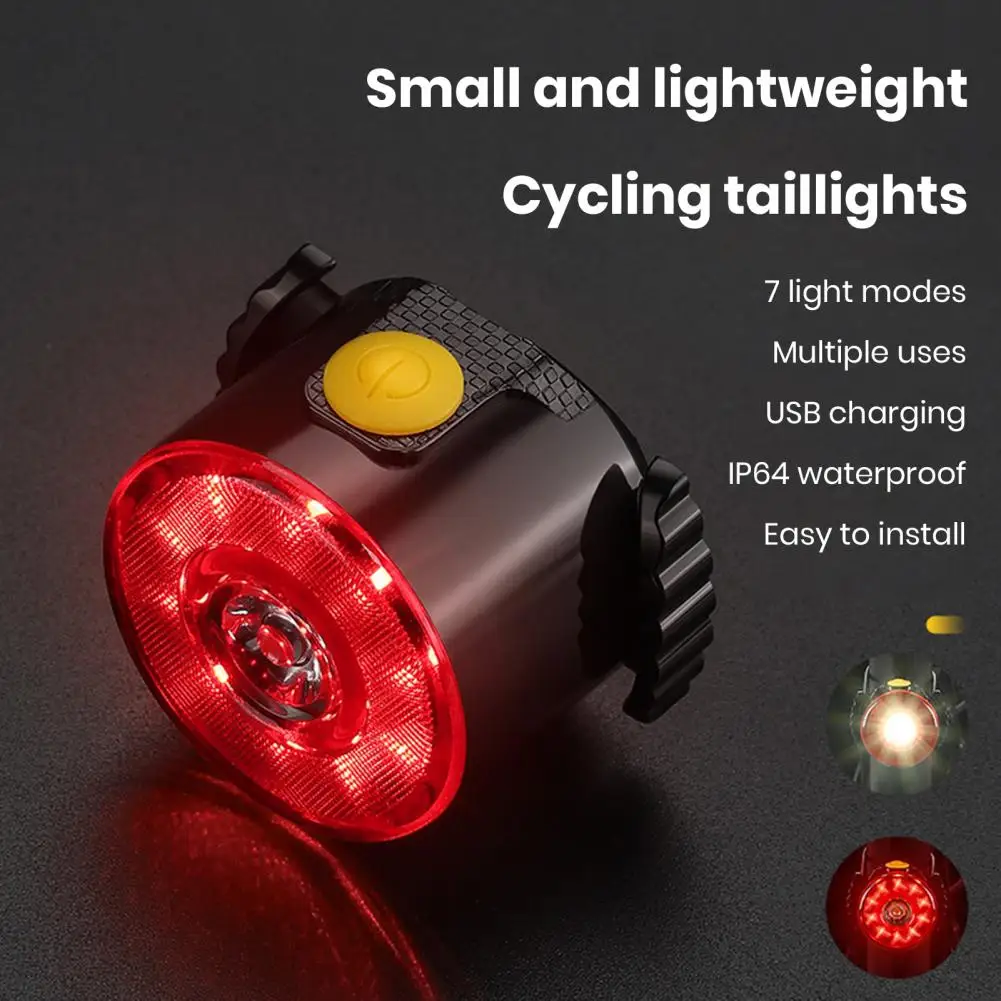 

Bicycle Taillight Versatile Bike Light High Brightness Waterproof Bicycle Rear Light Easy Installation Battery Powered Bike