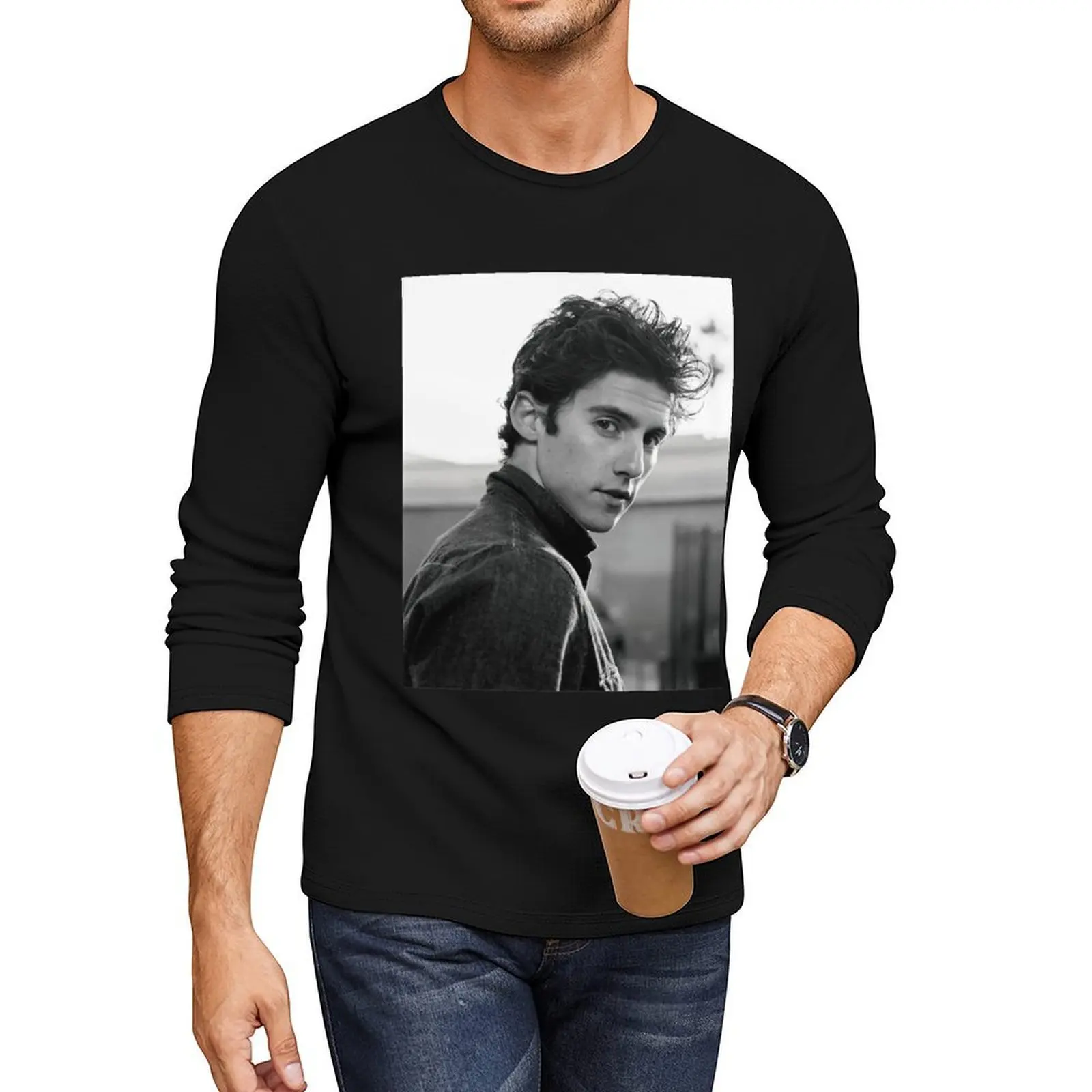 Milo Ventimiglia تي شيرت طويل الكورية موضة الأولاد الحيوان طباعة قميص طبعة جديدة تي شيرت الرياضة مروحة تي شيرت بلايز للرجال #6