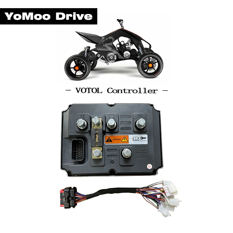 

VOTOL EM350S 10KW-12KW Boost 600A Peak 1300A Programmable DC Brushless Hub/Mid-Drive Motor Controller For E-Motorcycle ATV