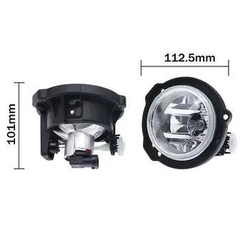 2 ks/sada auto LED předních mlhových světel, nárazníků, mlhových světel s kabelovým svazkem pro Toyota AVANZA 2015 2016 2017 2018 autopříslušenství 8 nejlepší prodej univerzální mlhová světla do nárazníku auta - №8