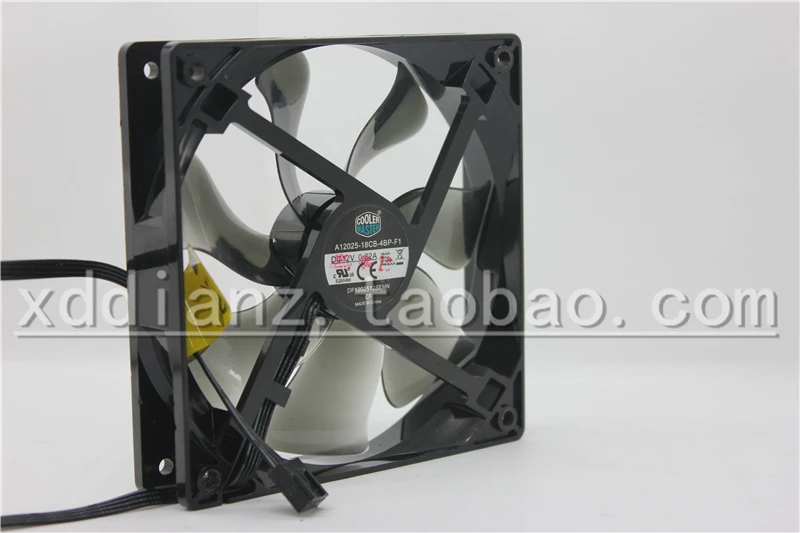 A12025-18CB-4BP-F1 12V 0.32A 12CM 12025 4-wire Chassis Fan