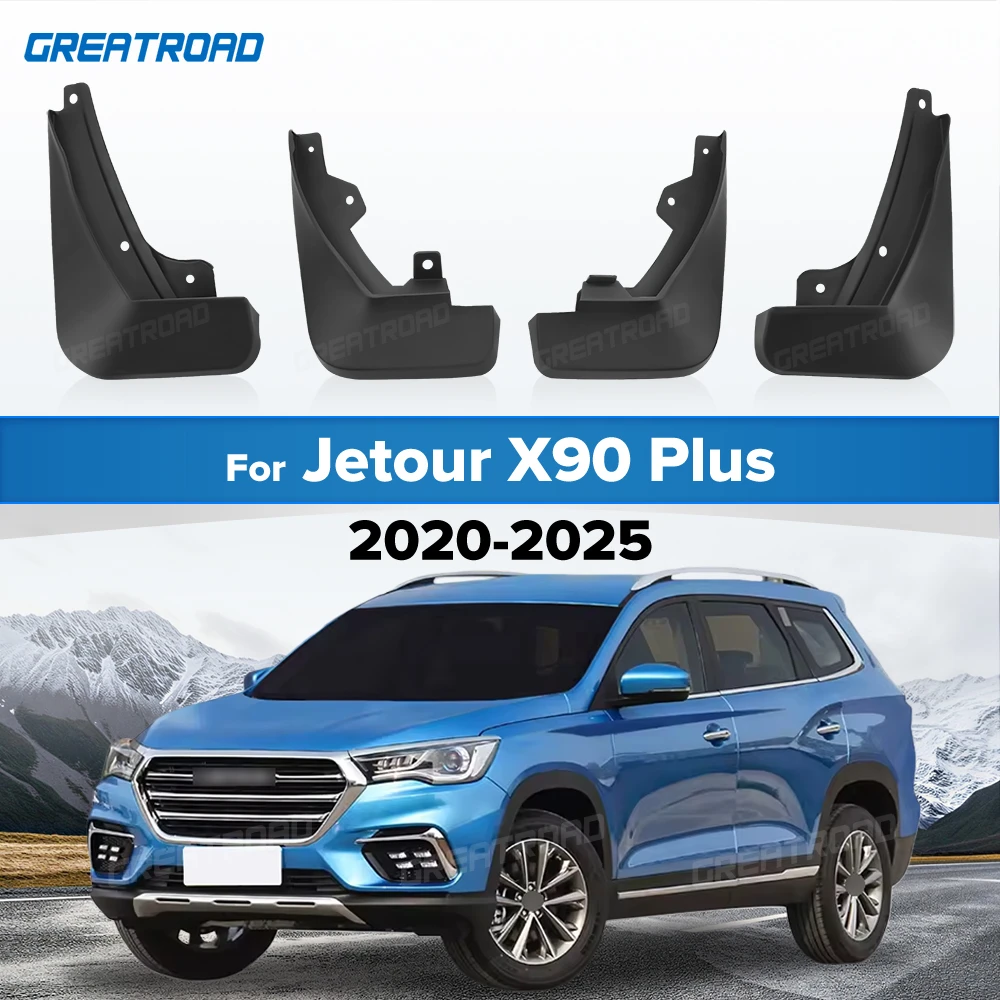 Mud Flaps For Chery Jetour X90 Plus 2020 2021 2022 2023 2024 2025 Fender Mudflaps Splash Guards Mudguards car Accessories