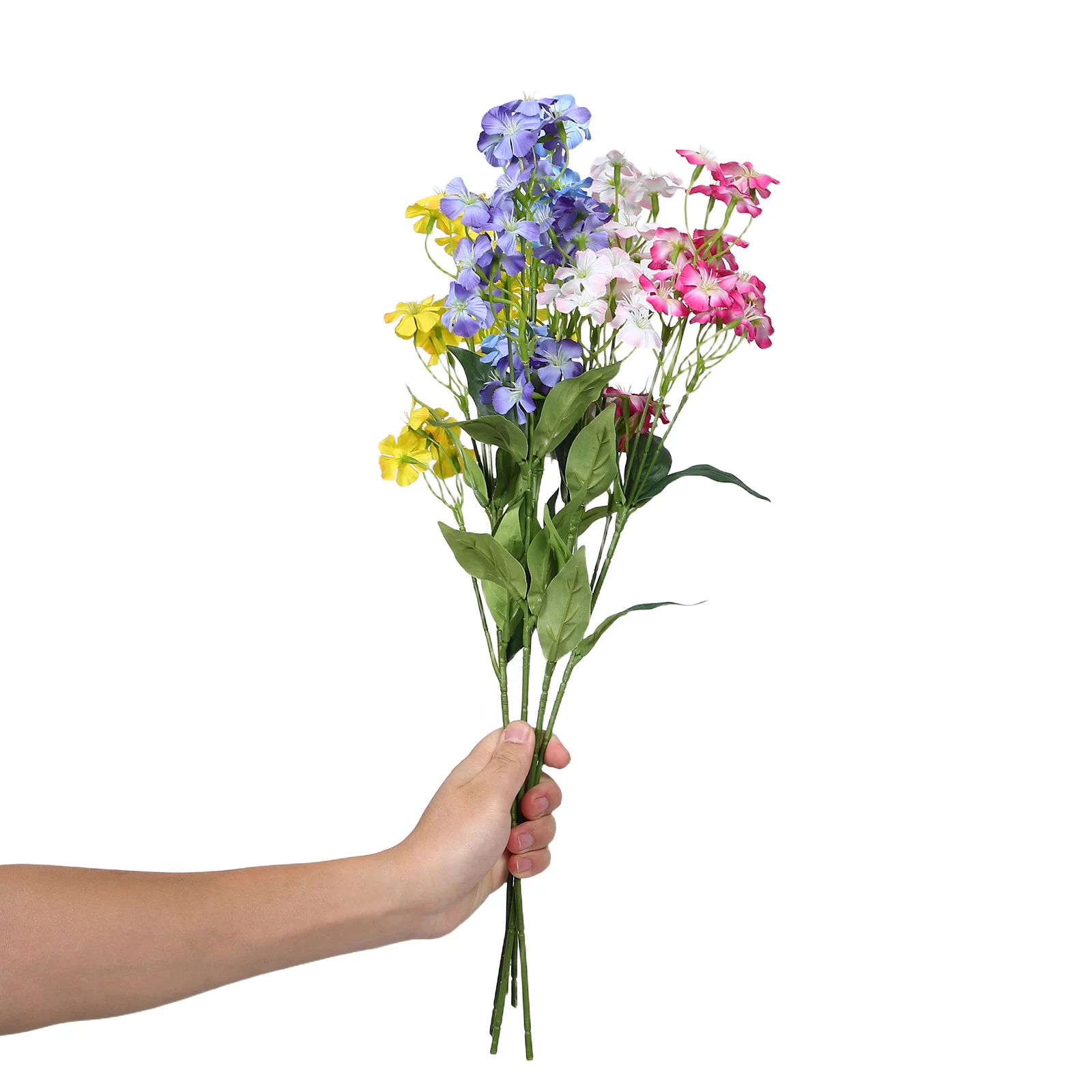 

2Pcs Artificial Carnations Long Stem Realistic Silk Flowers Faux Flowers Wedding Decoration Bridal Floral Arrangement