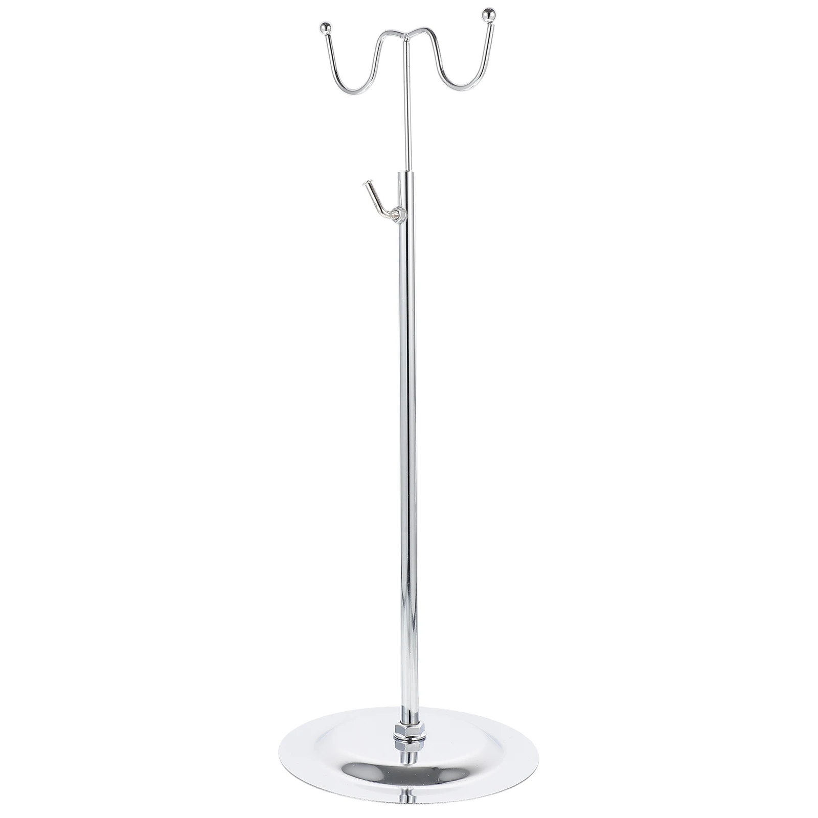 

Desktop Stainless Steel Bag Rack Travel Large Holder Adjustable Handbag Display Stand