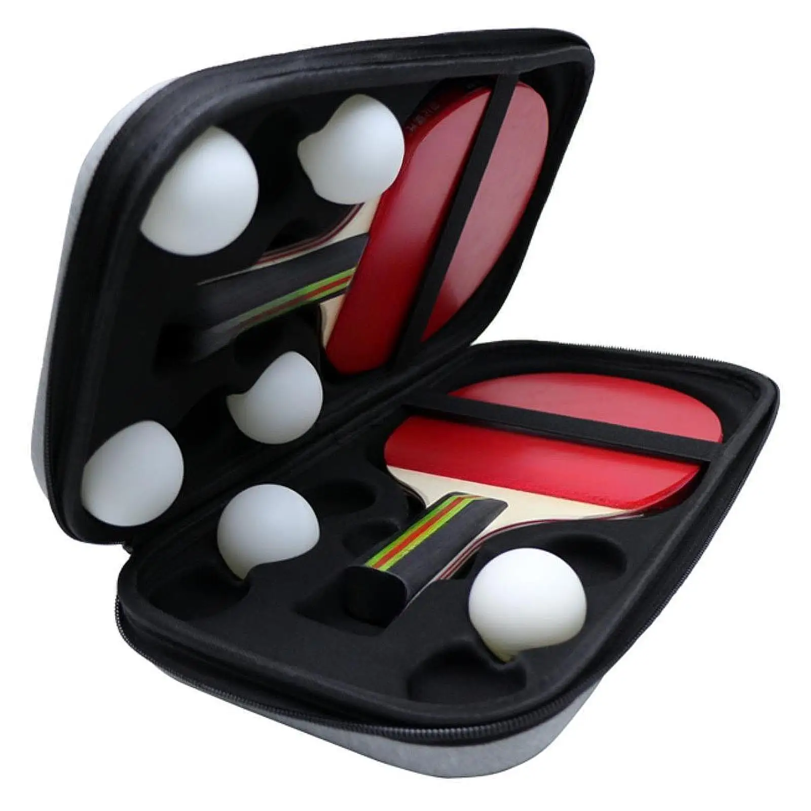 Convenient Ping Pong Paddle Case with Smooth Zipper for Racket and Balls Storage Ideal for Outdoor Activities Travel