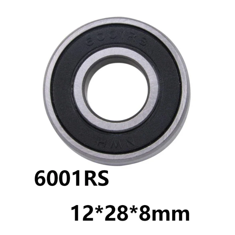 

10Pcs/lot 6001Rs Cover Seal Deep Groove Ball Miniature Mini Bearings 6001Rs 6001-Rs 12*28*8Mm 12*28*8 52100 Chrome Steel